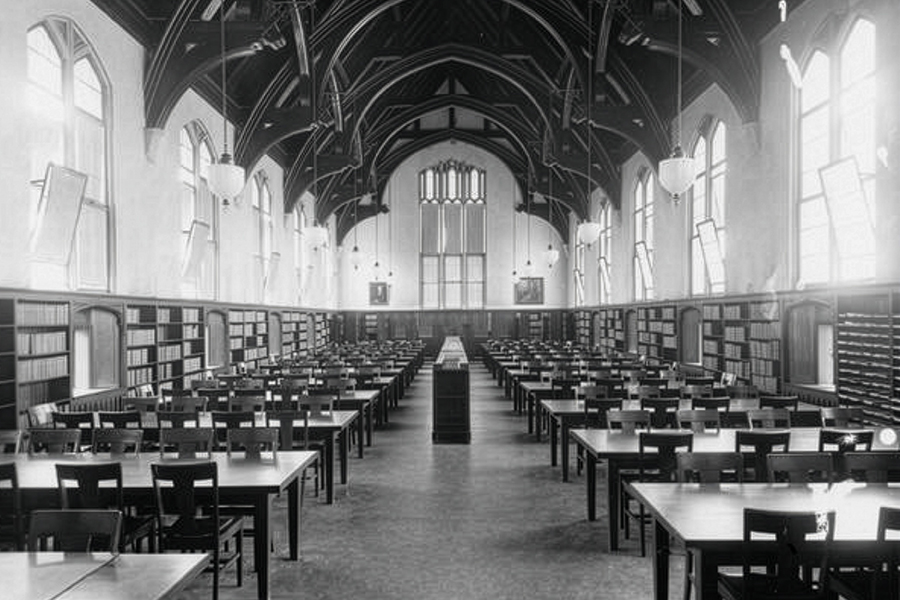 Werkmeister Humanities Reading Room in 1930.